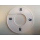 Maatring 9 cm wit/zw 8 